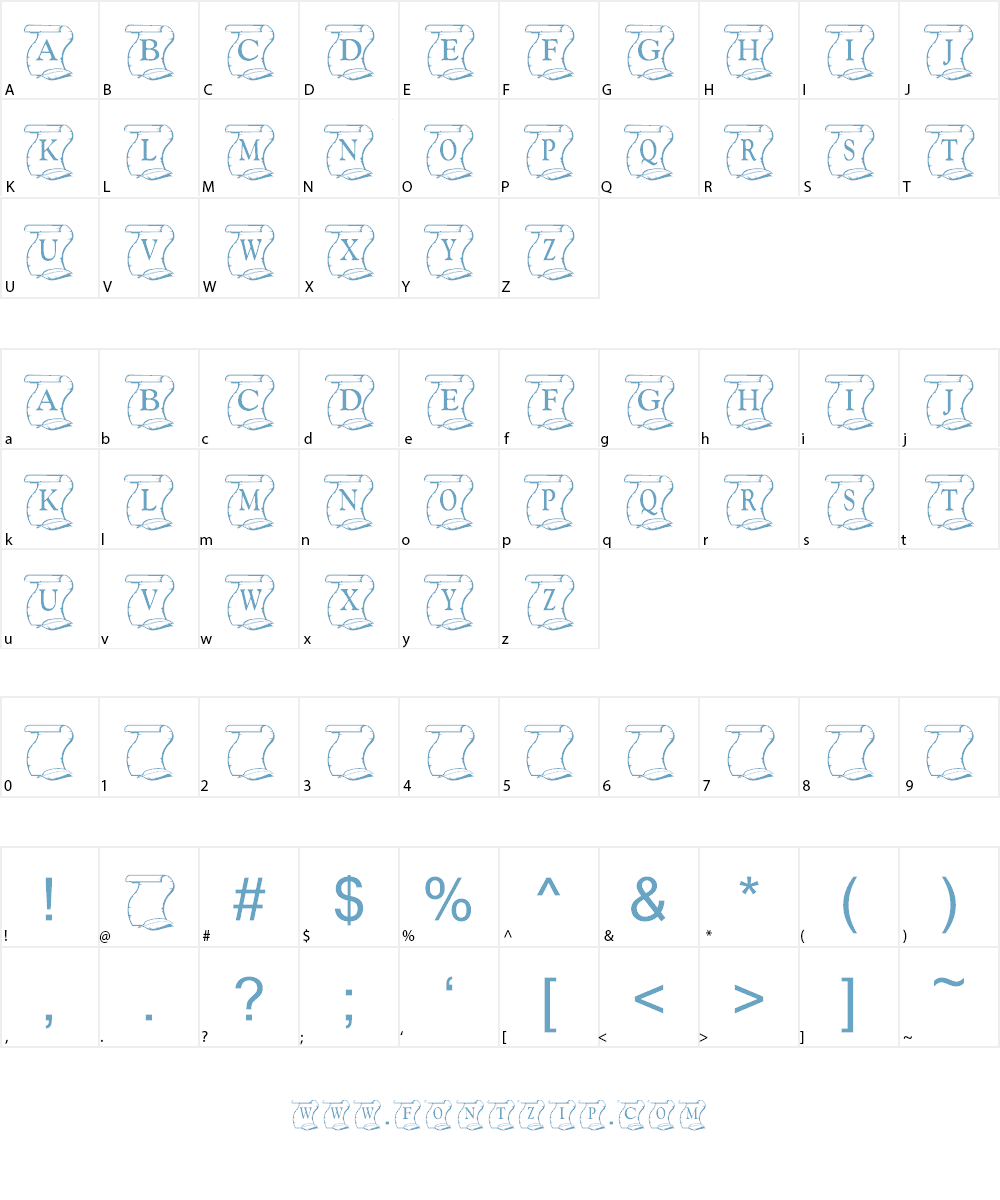 KR Declaration Font Character